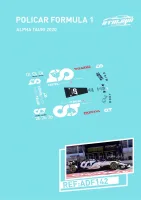 ADF142 ATALAYA DECALS POLICAR F1 ALPHA TAURI 2020