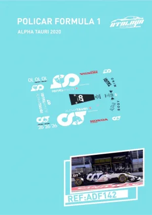 ADF142 ATALAYA DECALS POLICAR F1 ALPHA TAURI 2020