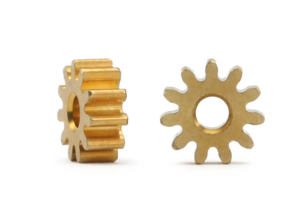 MR4311R PINION GEARS (2) BRASS 11T X 6.5MM WITH 2.0MM HOLE