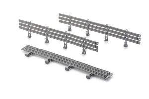 P020g-10 Guardrail 25cm grey 10pcs