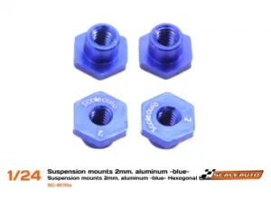 SC-8170a  Suspension mounts HEX head 2mm. aluminum -blue-