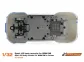 SC-8234a Sport XS body mounts for BRM R8 in Carbon
