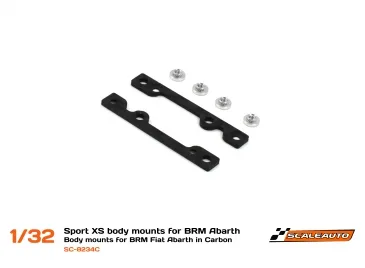 SC-8234c Sport XS body mounts for BRM Fiat Abarth in Carbon SC-8234c Sport XS body mounts for BRM Fiat Abarth in Carbon