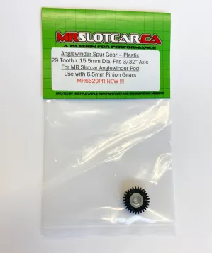 MR6629PR MRSLOTCAR Anglewinder Spur Gear Plastic 29 Toothx15.5mm