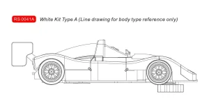 RS0041A  333SP Type A white kit & assembled chassis
