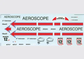 DMC-32-100 Decals 1/32 scale Porsche 962 'Aeroscope'