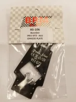 RS-106 GT2 alloy anodized chassis plate.