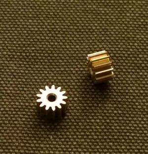 S-077 13 tooth Pinion for angle winder cars,  7.3mm diameter X 2
