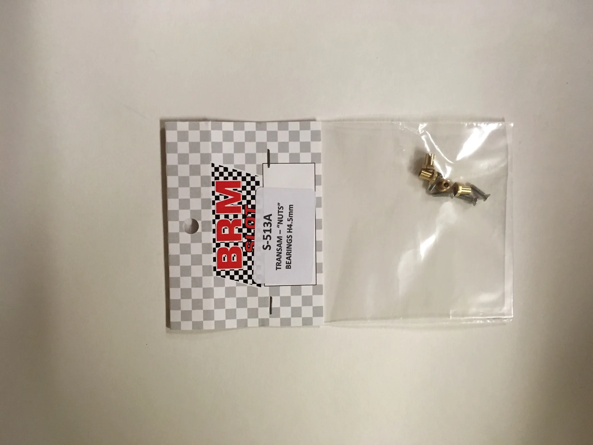 S-513A Brass "nut" bearings stock H4.5mm + screws (x4) S-513A Brass "nut" bearings stock H4.5mm + screws (x4)