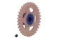 SC-1153R Nylon Spur Gear 33t diam 17.5mm, pink, for 3/32" axles.