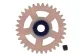 SC-1153R Nylon Spur Gear 33t diam 17.5mm, pink, for 3/32" axles.