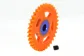 SC-1155 Nylon Spur Gear 35t. dia 17.5mm, fits 3/32" axle, orange