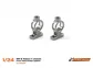 SC-8409a Chassis SC-NR2 Front Axle Holder Alum. 8.9mm