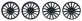 SIPA61 Wheel Inserts(4) for Audi R18