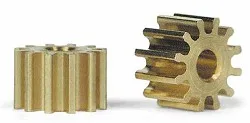 SIPS12 12t Brass Sidewinder Pinion (2) 6.5mm diameter