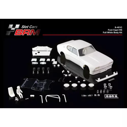 S-401C CAPRI Full white body kit with lexan cockpit + wheel inserts