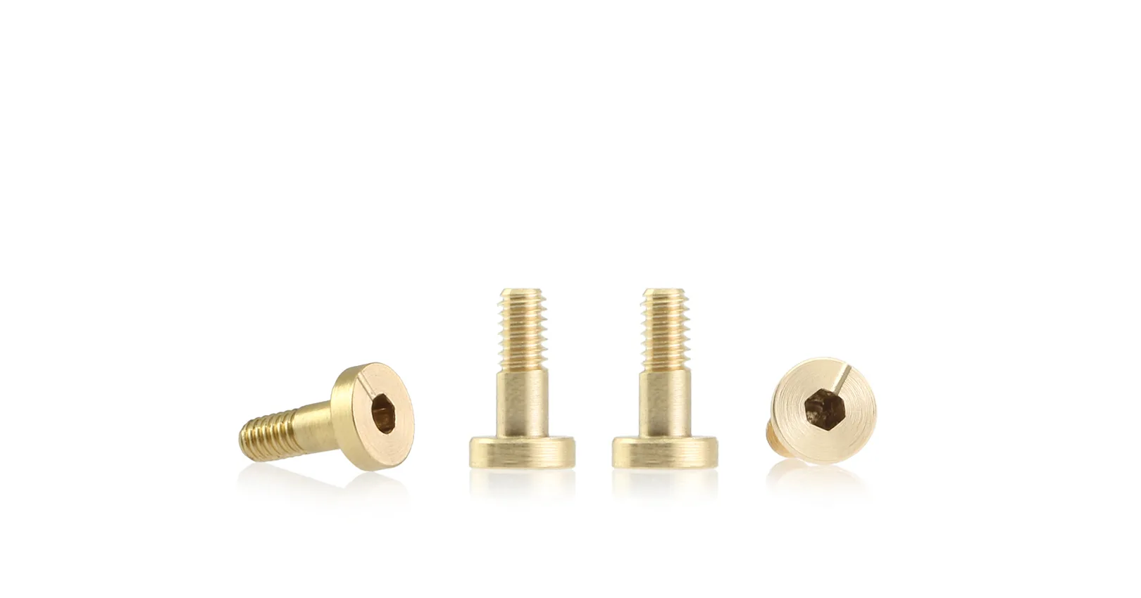 S-132A1	Metric brass screw flat head 4.5mm x 7.2mm – SHORT (x6)