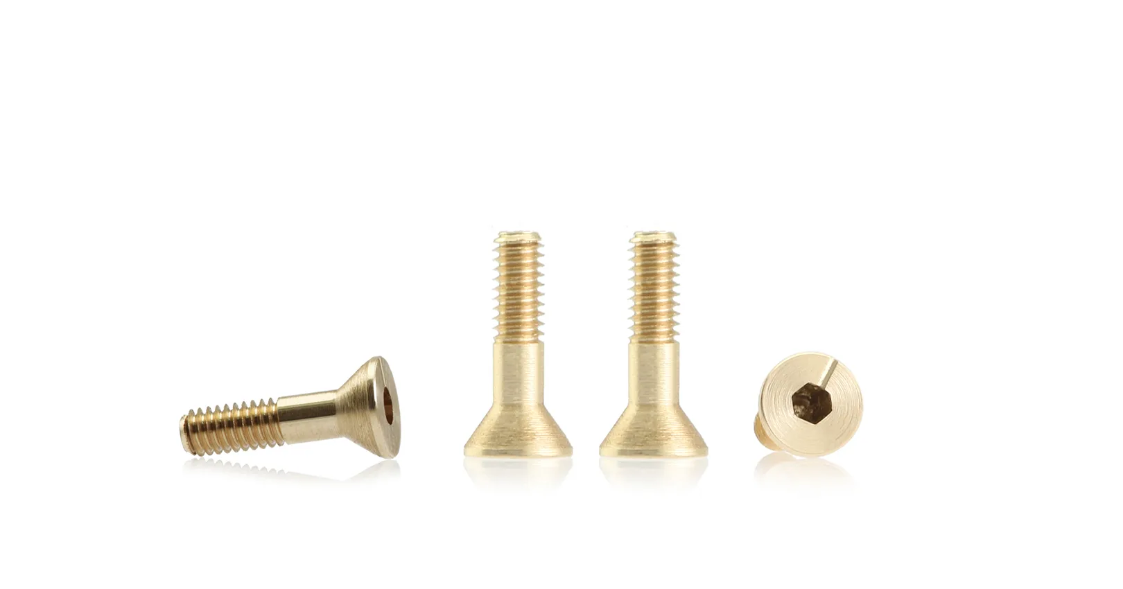 S-133B2 Metric brass screw sink head 4.25mm x 9.2mm – LONG (x6)