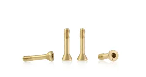 S-134A2 Metric brass screw “extra small” sink head 3.8mm x 9.2mm – LONG (x6)