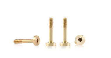 S-135C1 Suspension brass screw M2 flat self-centering head 4.0mm x 9.5mm – SHORT (x4)