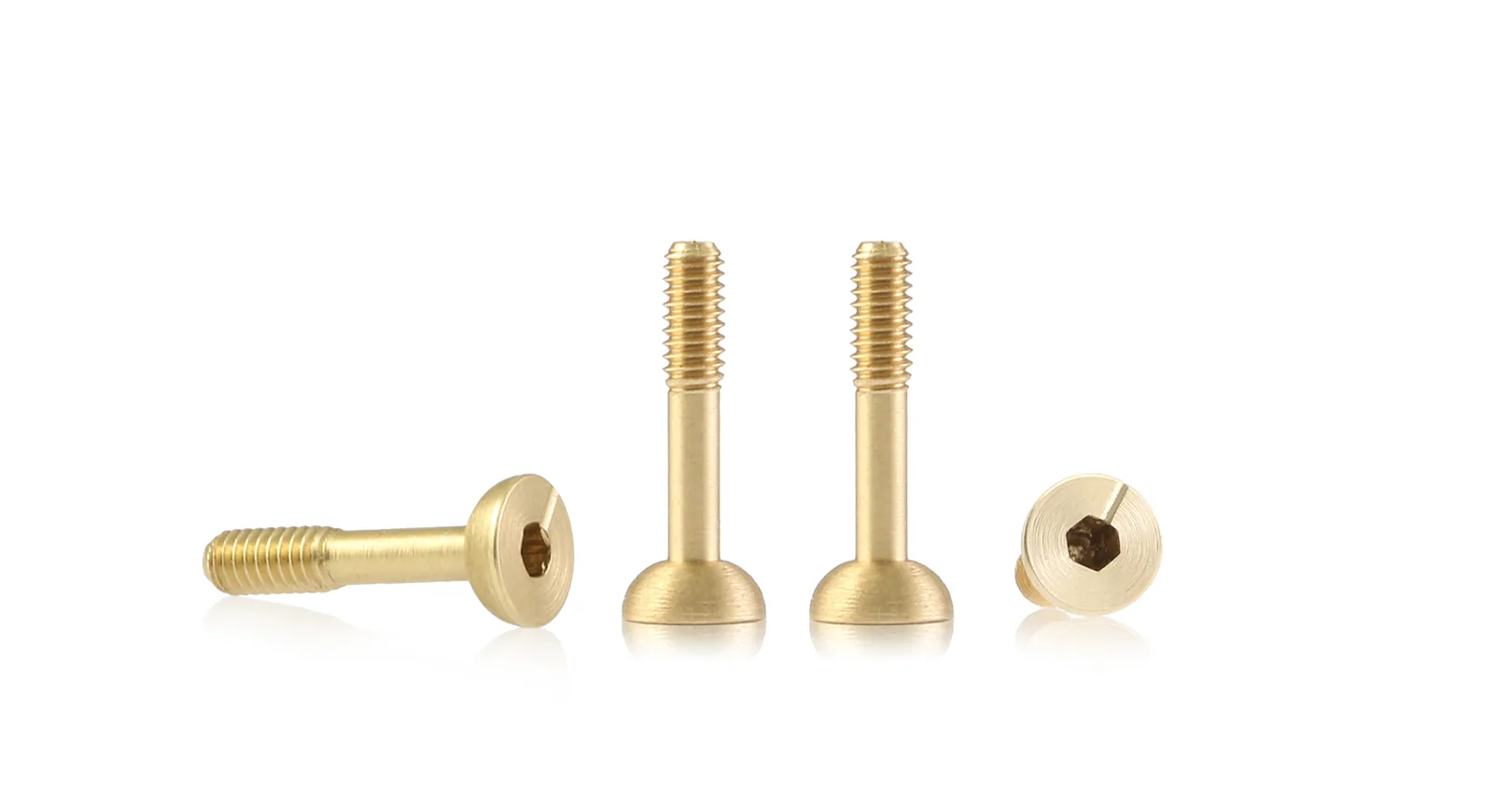 S-138C1 Suspension brass screw M2 spherical head 4.0mm x 9.5mm – SHORT (x4)