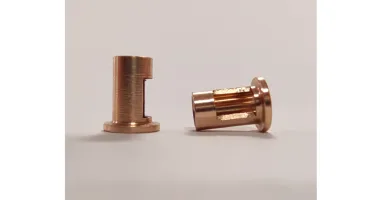 S-141 Brass adapter for gears from 3mm axle to 3/32” axle (x2)