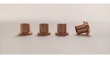S-142 Brass adapter for ball bearings from 3mm axle to 3/32” axle (x4)
