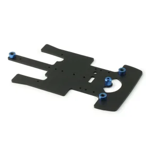 S-602FM F512M aluminum anodised black chassis plate 2mm thickness + O-R mounts