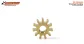 SC-1094A60 Brass Pinion 11z ø6,0mm for 2mm axle shaft