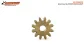 SC-1095A70 Scaleauto  Brass Pinion 12z ø7,0mm for 2mm axle shaft