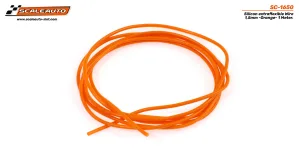 SC-1650 Silicon extraflexible Wire 1,5mm -Orange- 1 Meter.