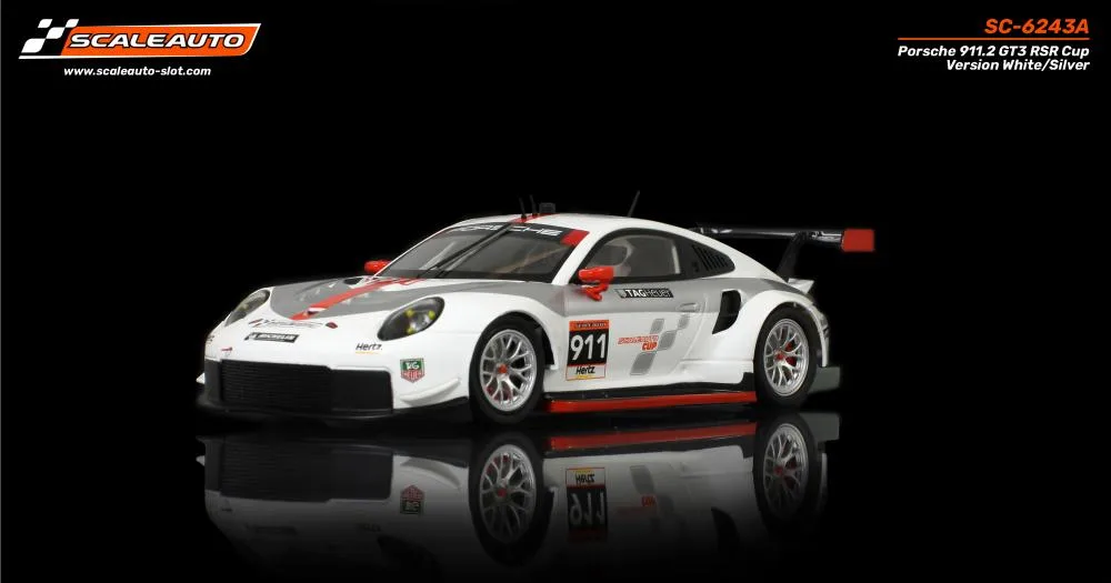 SC-6243A P 911.2 GT3 RSR Cup Version White/Silver