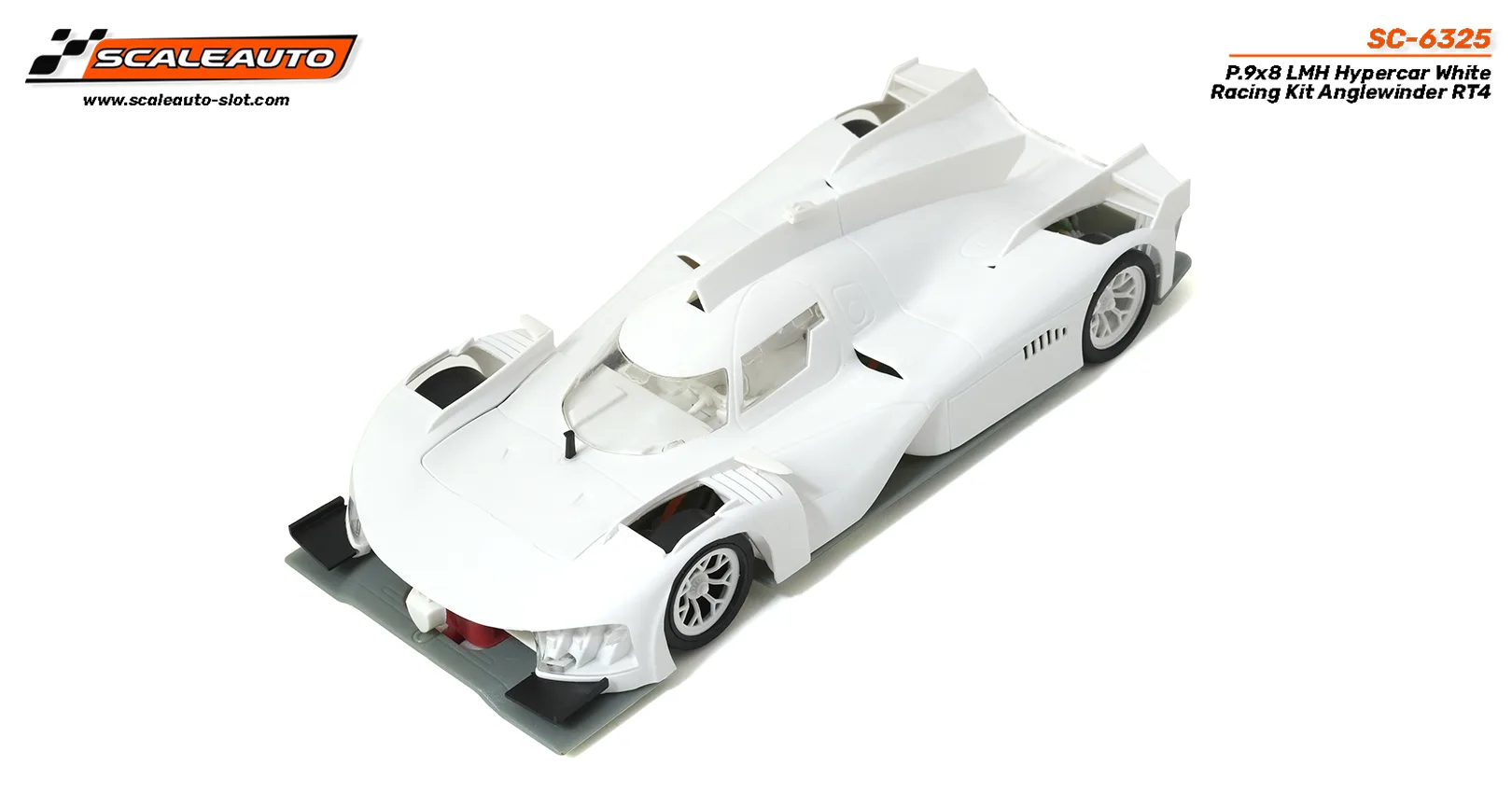 SC-6325 P.9x8 LMH Hypercar White Racing Kit Anglewinder RT4 SC-6325 P.9x8 LMH Hypercar White Racing Kit Anglewinder RT4