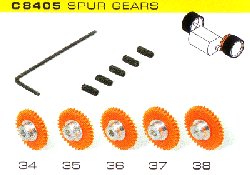 C8405 Spur Gears Assorted 5 pack 34 to 38 tooth C8405 Spur Gears Assorted 5 pack 34 to 38 tooth
