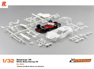 SC-6152 1:32 scale Corvette C7R white kit. SC-6152 1:32 scale Corvette C7R white kit.